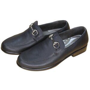 NAOT Bentu Aura Loafer Oxfords Shoes Black Soft Leather Sz US 7 / 38